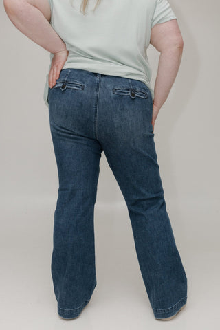 JUDY BLUE MID - RISE TUMMY CONTROL BOOTCUT TROUSER JEAN - Love Marlow