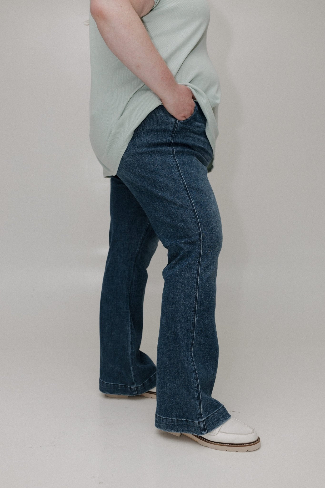 JUDY BLUE MID - RISE TUMMY CONTROL BOOTCUT TROUSER JEAN - Love Marlow