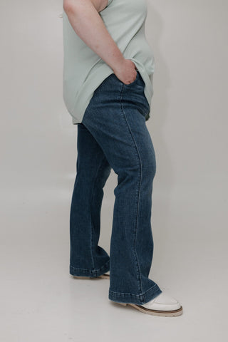 JUDY BLUE MID - RISE TUMMY CONTROL BOOTCUT TROUSER JEAN - Love Marlow
