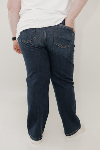 Judy Blue Petite Straight Leg Jeans – Mid Rise, 30" Inseam - Love Marlow