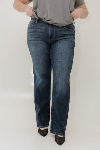 Judy Blue Tall Straight Leg Jeans – Mid Rise, 34" Inseam - Love Marlow