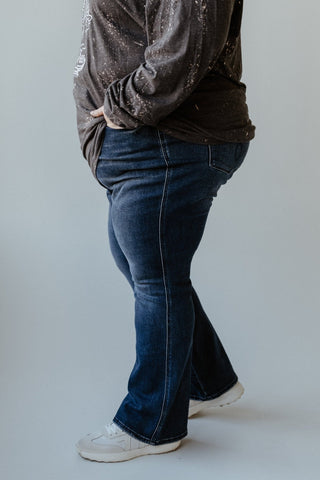 JUDY BLUE TUMMY CONTROL EMBROIDERED POCKET BOOTCUT JEANS IN SHORT - Love Marlow