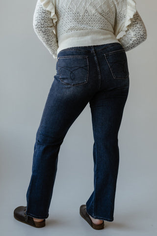 JUDY BLUE TUMMY CONTROL EMBROIDERED POCKET BOOTCUT JEANS IN TALL - Love Marlow