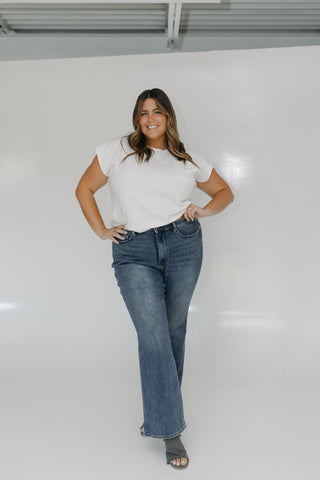 JUDY BLUE TUMMY CONTROL MEDIUM WASH BOOTCUT JEANS IN TALL - Love Marlow