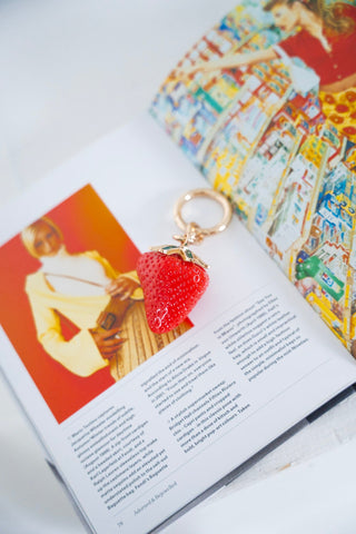 Juicy Strawberry Bag Charm - Love Marlow