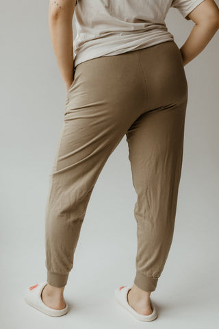 KNIT DRAWSTRING JOGGERS IN SLEEPY OWLET - Love Marlow