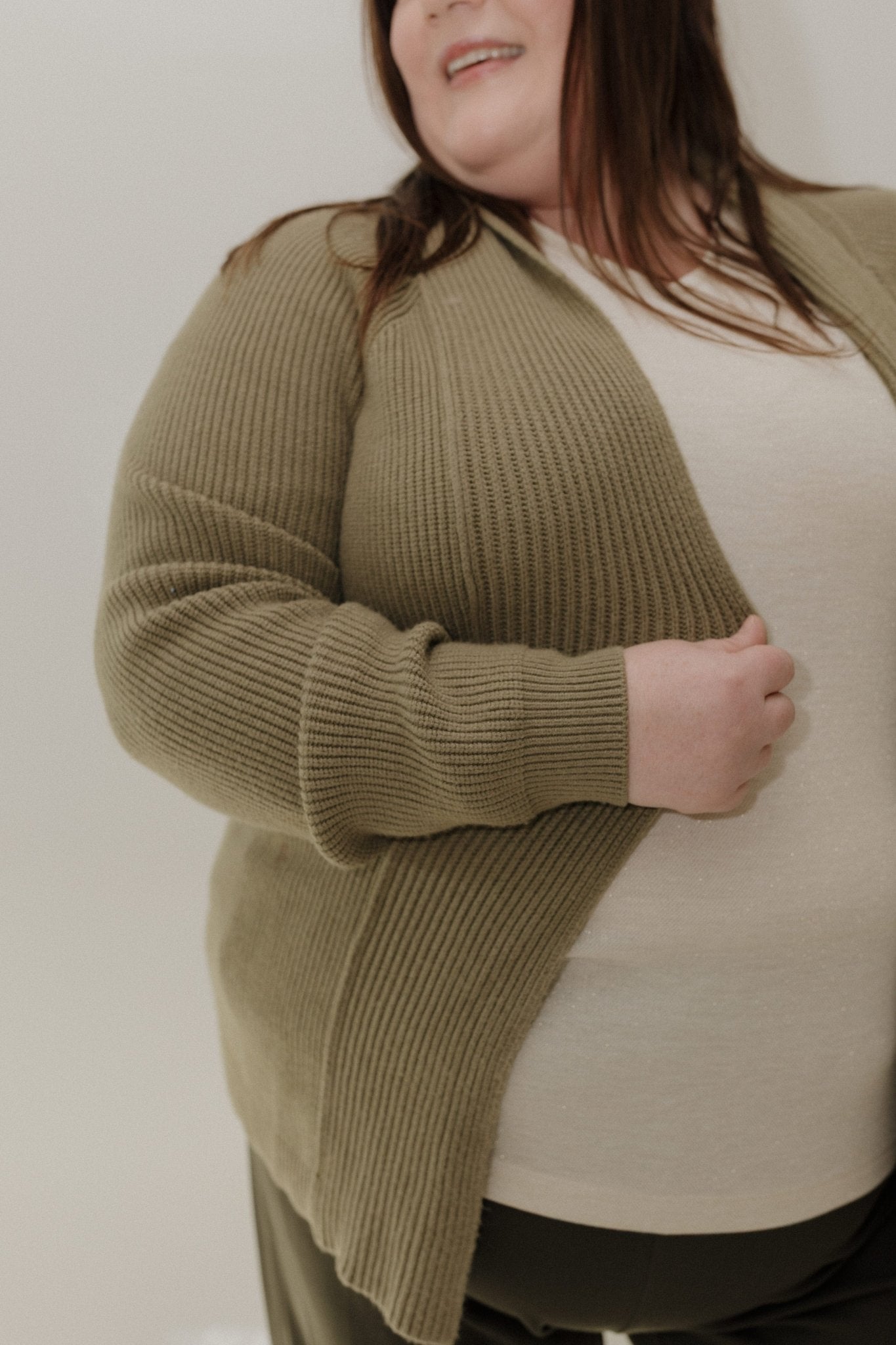 KNIT OPEN CARDIGAN – MATCHA GREEN - Love Marlow