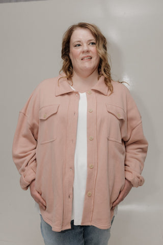 KNIT SHACKET IN FRESH BLOSSOMS - Love Marlow