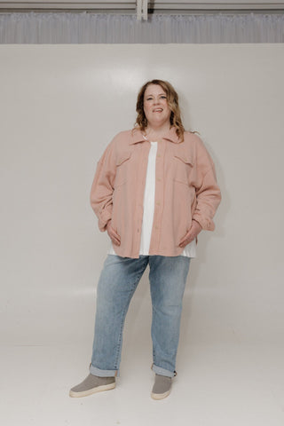 KNIT SHACKET IN FRESH BLOSSOMS - Love Marlow