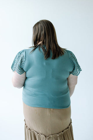 KNIT TEE WITH CROCHET IN CASCADES - Love Marlow