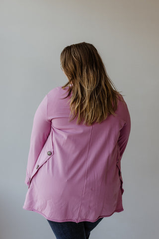 KNIT ZIP - UP JACKET IN VERBENA - Love Marlow