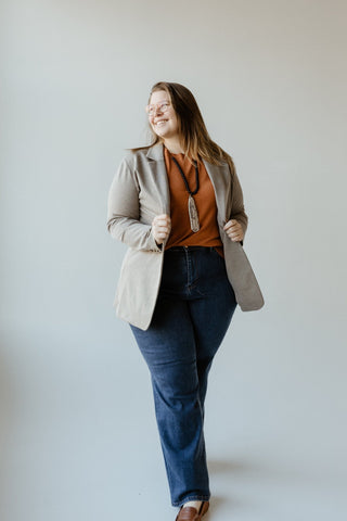 Krista Necklace in Matte Black & Python - Love Marlow