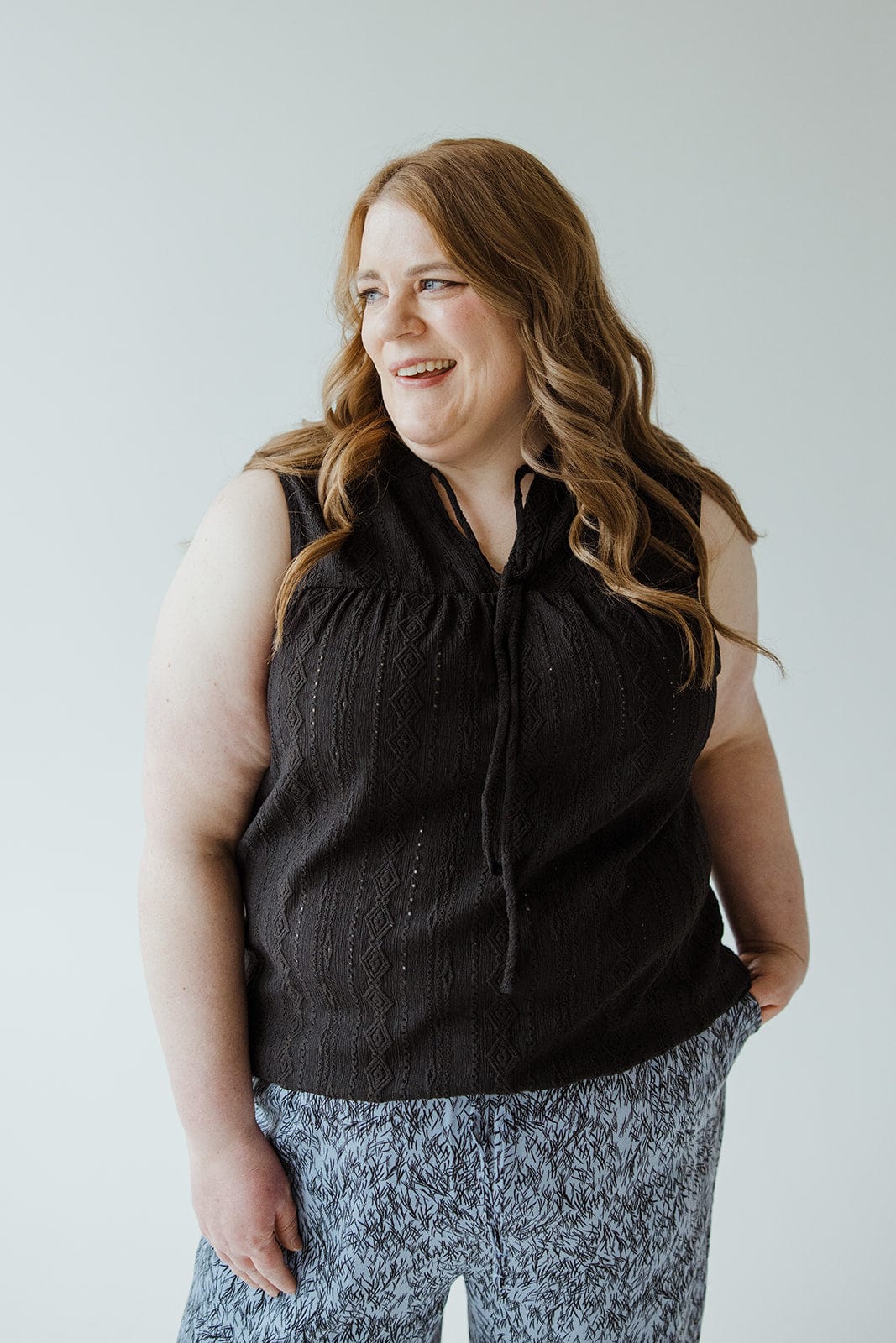 LACE PEASANT TANK - Love Marlow