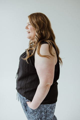 LACE PEASANT TANK - Love Marlow