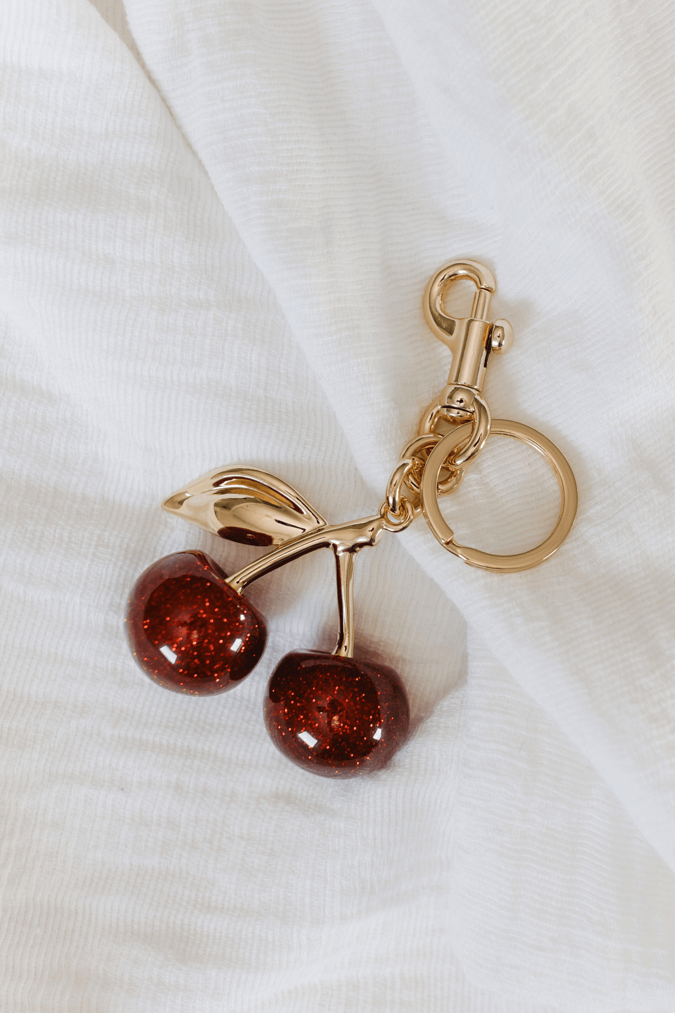 LANA CHERRY GOLD BAG CHARM - Love Marlow