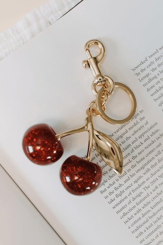 LANA CHERRY GOLD BAG CHARM - Love Marlow