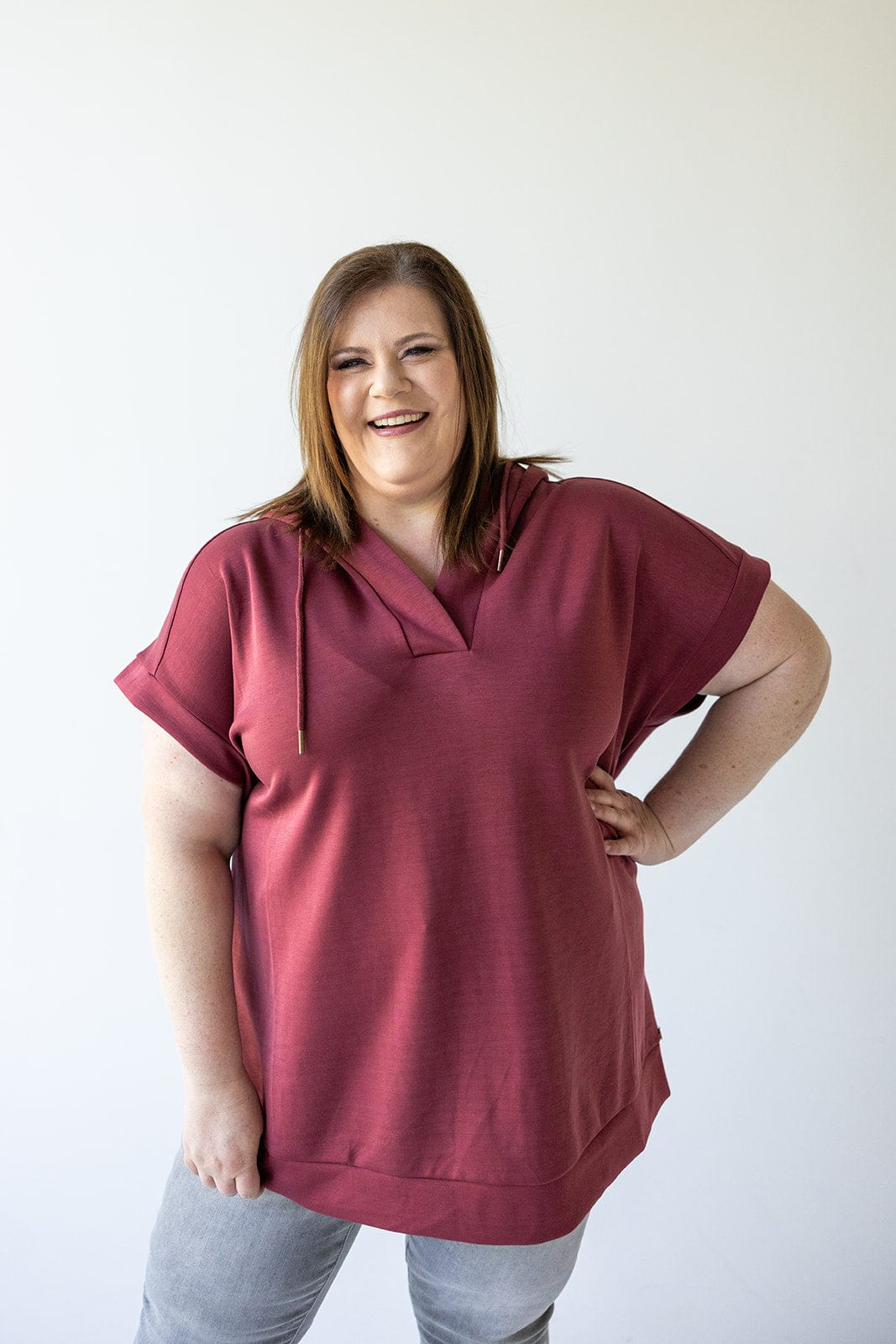 LIGHT AS AIR SHORT SLEEVE HOODIE - 20 - Love Marlow