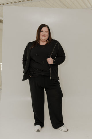 Light As Air Slim Straight Pant – Black - Love Marlow