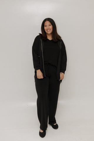 Light As Air Slim Straight Pant – Black - Love Marlow