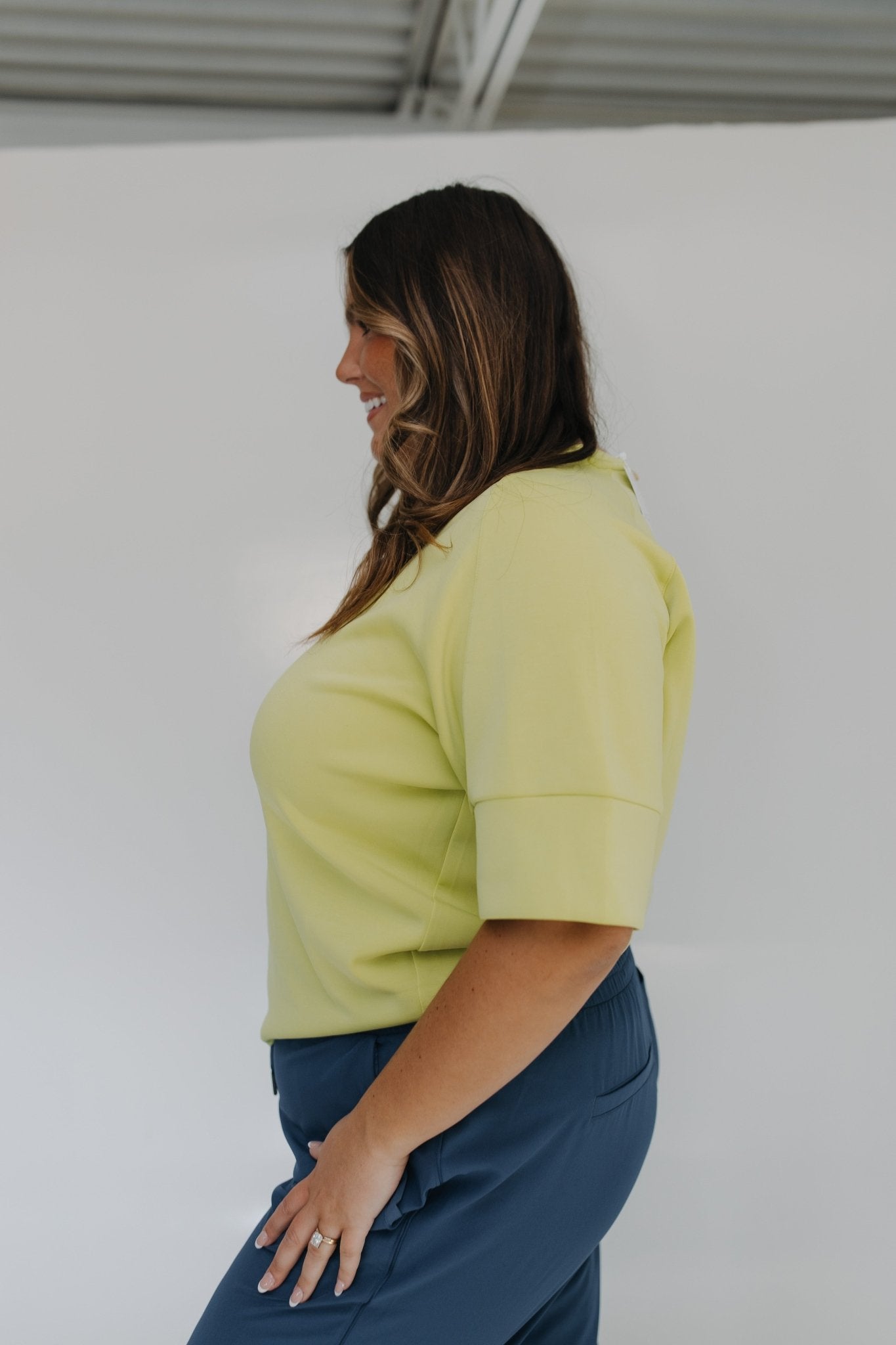 LIGHT AS AIR V - NECK DOLMAN TEE IN LIMA - Love Marlow