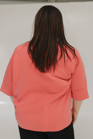 LIGHT AS AIR V - NECK DOLMAN TEE IN SANDÍA - Love Marlow