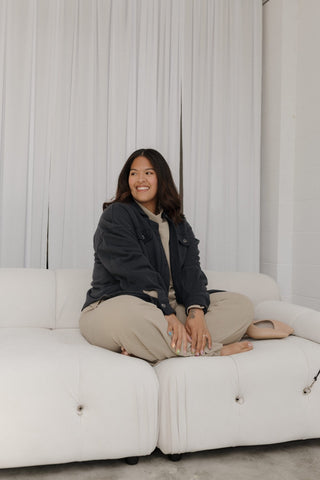 LIGHT KHAKI STRAIGHT LEG PULL - ON PANT - Love Marlow