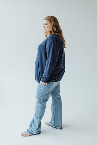 LIGHT TEXTURE TUNIC WITH ZIPPER - Love Marlow