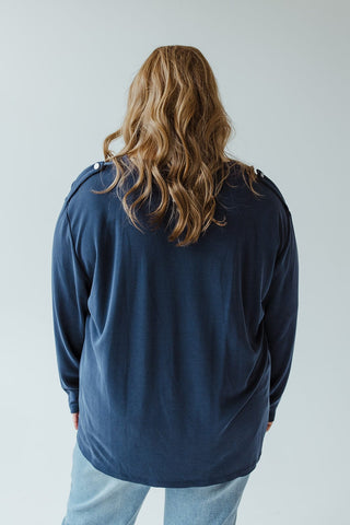 LIGHT TEXTURE TUNIC WITH ZIPPER - Love Marlow