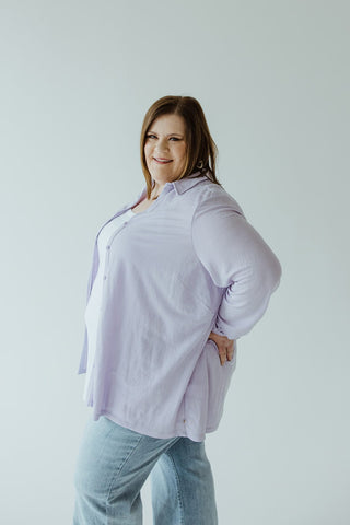 LIGHTWEIGHT KNIT BUTTON - DOWN IN FRESH LILAC - Love Marlow