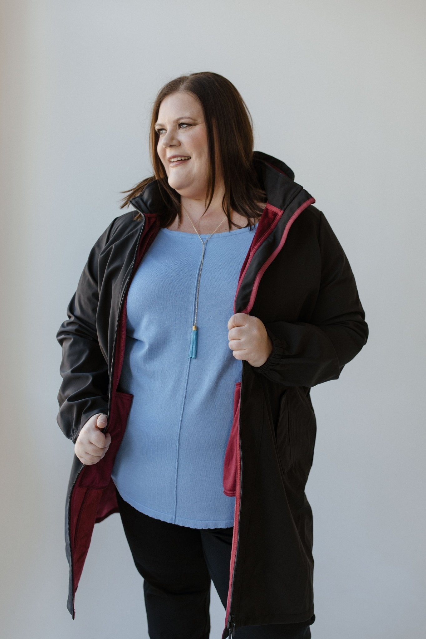 LIGHTWEIGHT PARKA IN BLACK - Love Marlow