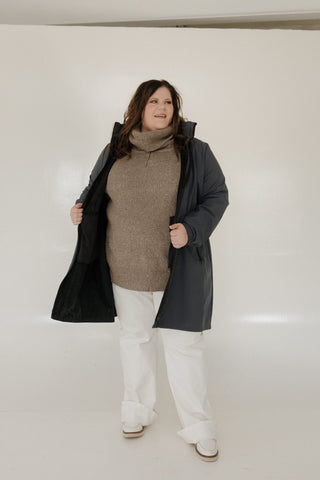 LIGHTWEIGHT PARKA IN BLUE GREY - Love Marlow