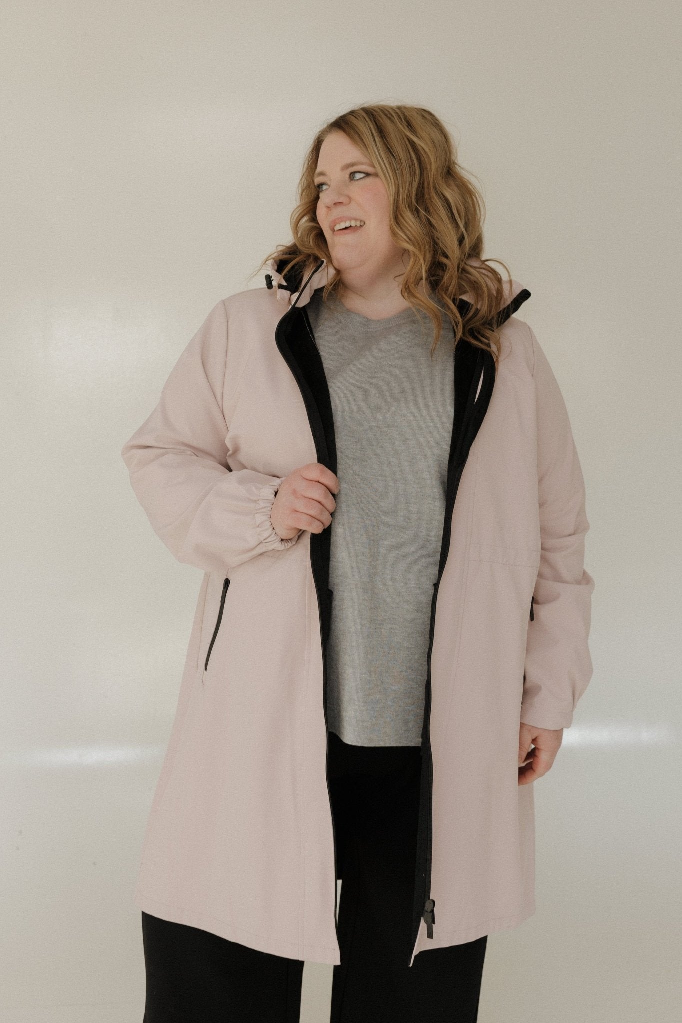 LIGHTWEIGHT PARKA IN MISTY PINK - Love Marlow