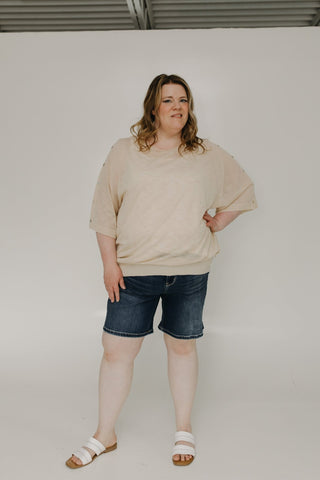 LIGHTWEIGHT SWEATER WITH SHOULDER DETAIL - Love Marlow