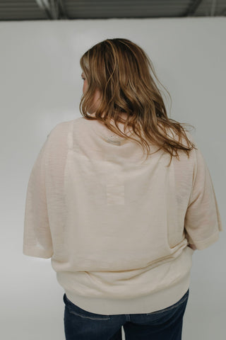 LIGHTWEIGHT SWEATER WITH SHOULDER DETAIL - Love Marlow