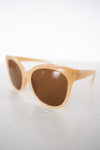 LONDON SUNGLASSES IN BEIGE - Love Marlow