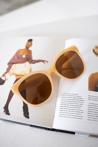 LONDON SUNGLASSES IN BEIGE - Love Marlow
