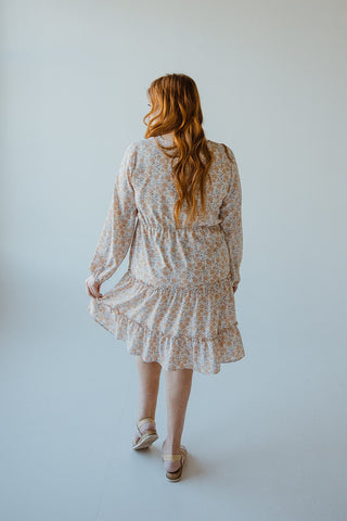 LONG - SLEEVED BOHO DRESS IN DESERT TAUPE - Love Marlow