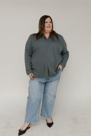 Lovervet High Rise Crop Slim Wide Jeans – Classic Wash - Love Marlow