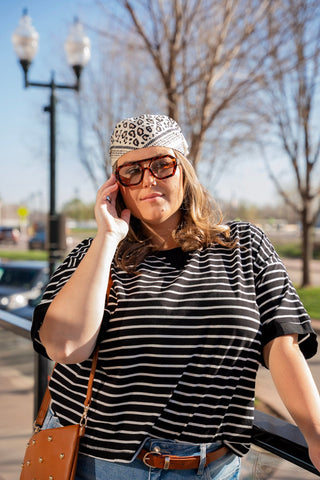 Luxe Leopard Silk Scarf – Versatile Square Bandana - Love Marlow