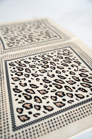 Luxe Leopard Silk Scarf – Versatile Square Bandana - Love Marlow