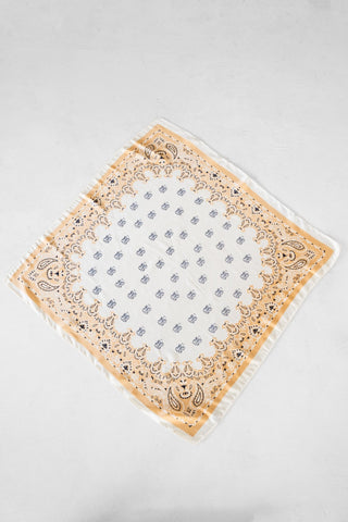 Luxe Two - Tone Paisley Silk Scarf | Versatile Square Bandana - Love Marlow
