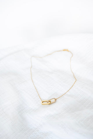 Lynk Necklace – Linked with Diamonds | Waterproof - Love Marlow