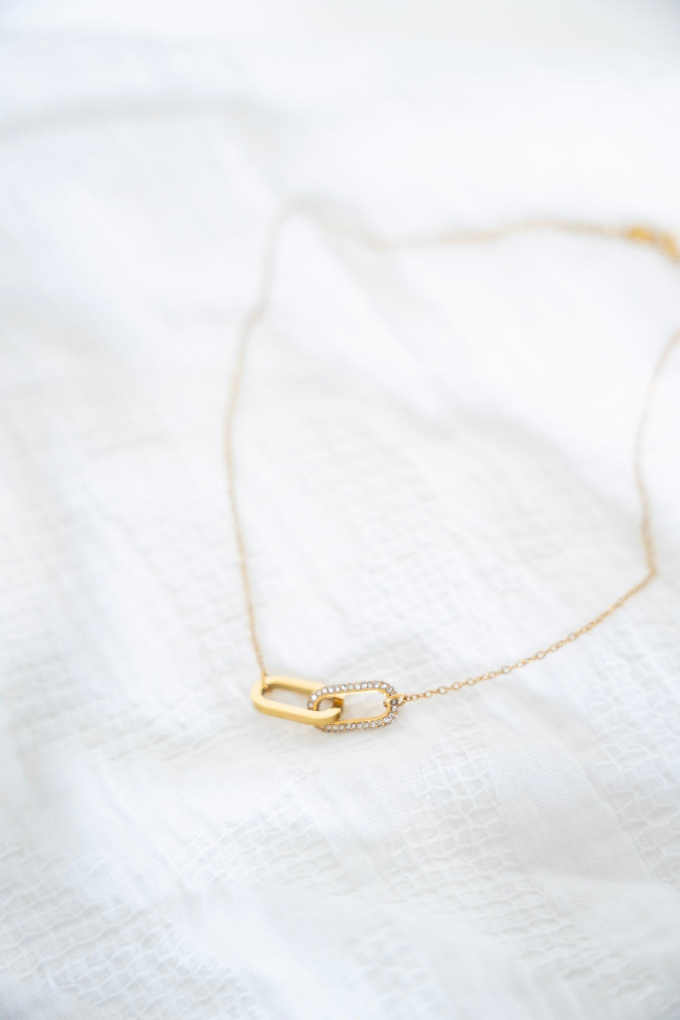 Lynk Necklace – Linked with Diamonds | Waterproof - Love Marlow