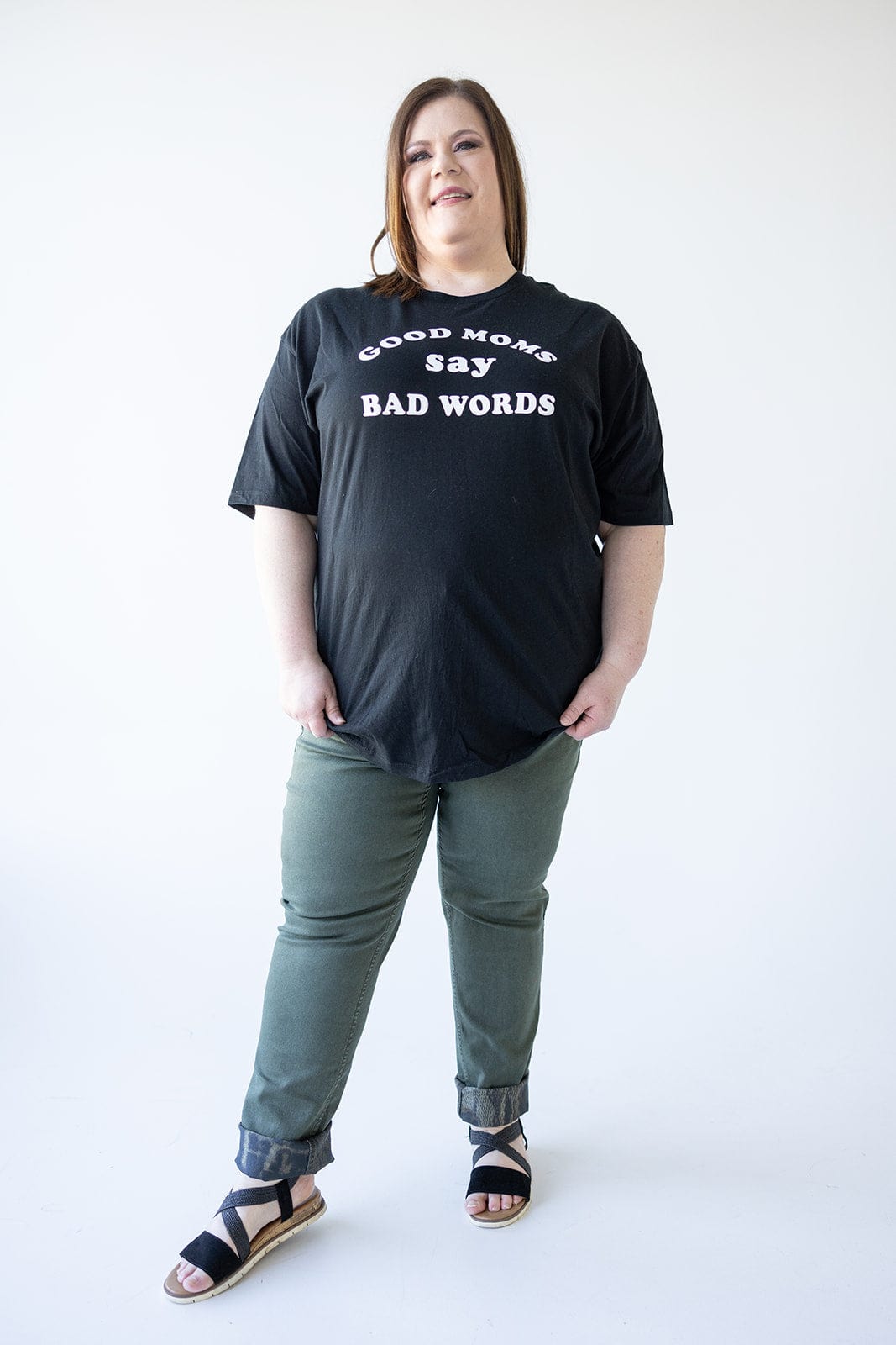 MID - RISE REVERSIBLE SKINNY JEAN IN SNAKE PRINT AND ARMY - Love Marlow