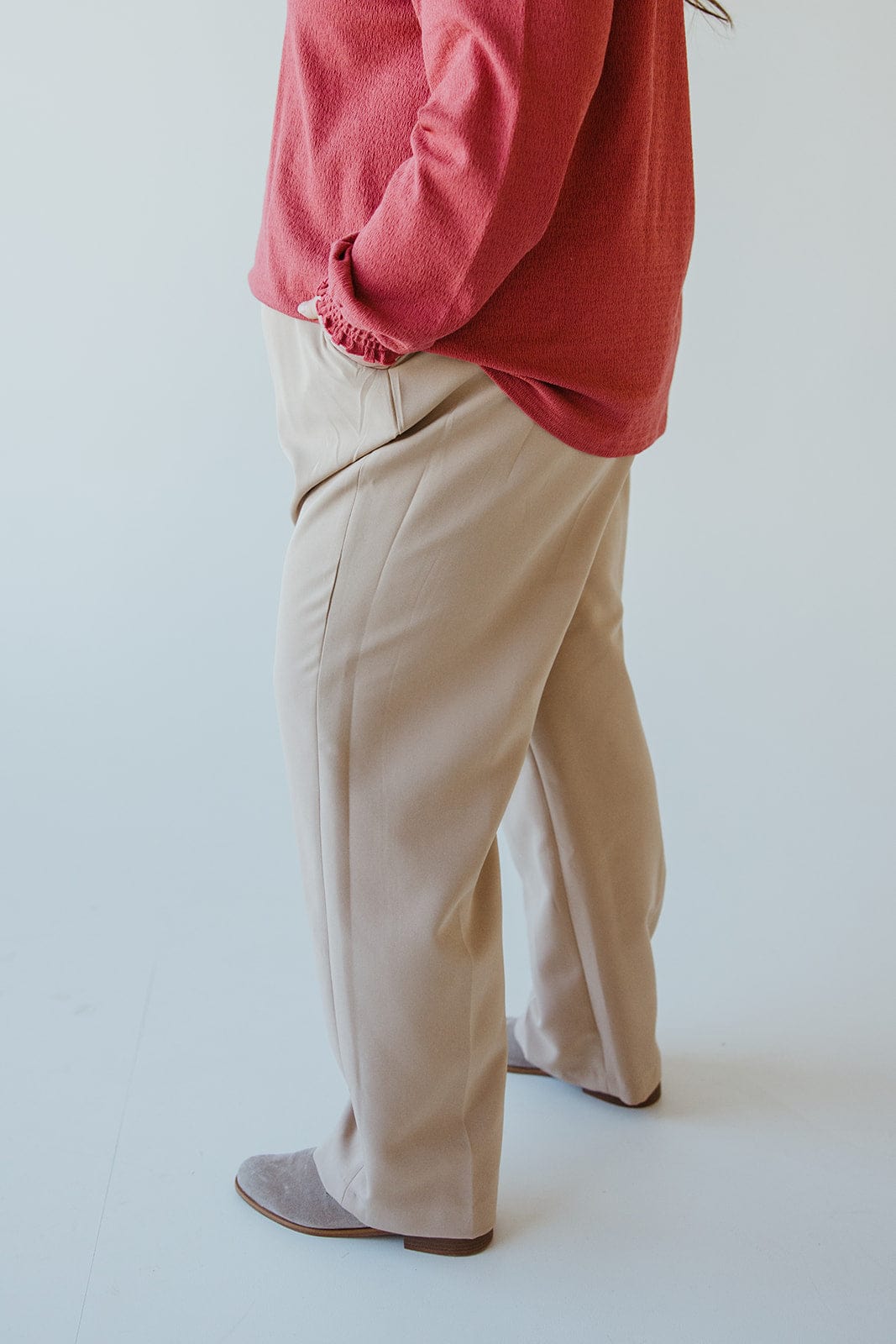 MID RISE STRAIGHT LEG PANT IN BAJA SANDS - Love Marlow