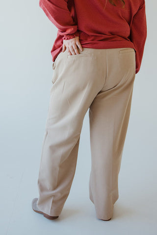 MID RISE STRAIGHT LEG PANT IN BAJA SANDS - Love Marlow