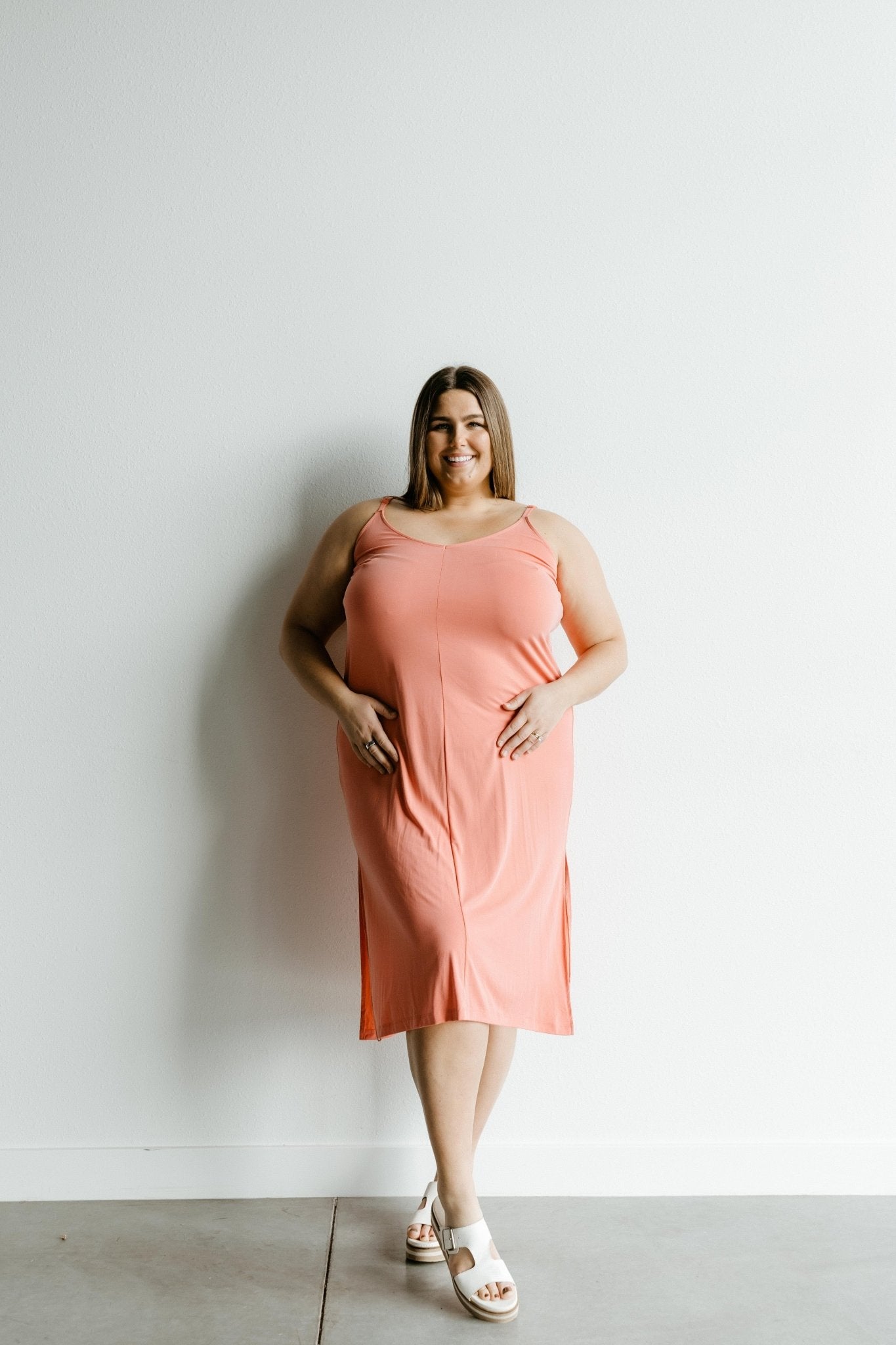 MIDI LENGTH SLIP DRESS IN CACTUS BLOSSOM – Love Marlow