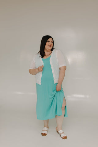 MIDI LENGTH SLIP DRESS IN REEF - Love Marlow
