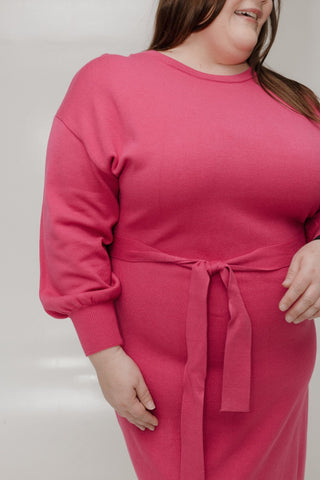 MIDI LENGTH SWEATER DRESS - Love Marlow