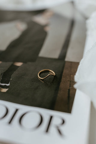 MILEY MIDI CHEVRON RING - Love Marlow